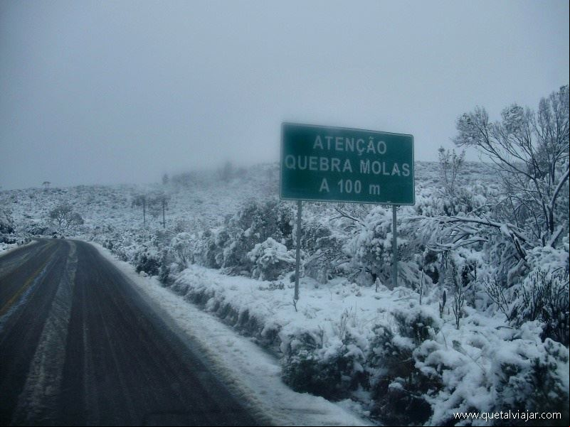 Neve no Morro da Igreja - Urubici - Serra Catarinense - Santa Catarina - Regi