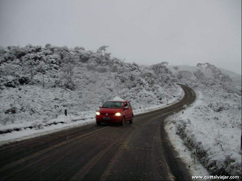 Neve em Urubici - Neve no Morro da Igreja - Serra Catarinense - Santa Catarina - Regi
