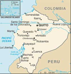 Mapa do Equador