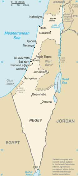 Mapa de Israel