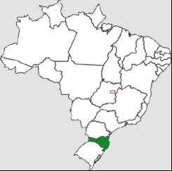 Mapa de Santa Catarina