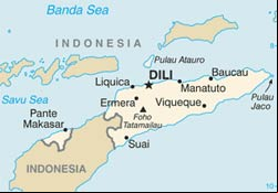 Mapa de Timor-Leste