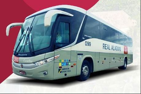 Ônibus de viagens intermunicipais da Real Alagoas de Viação Ltda. - Empresas de Ônibus do Brasil